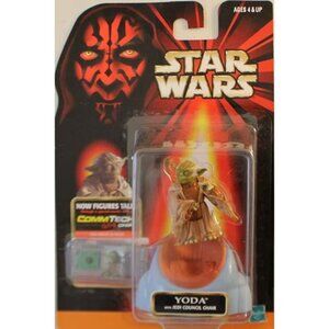 Star Wars Episode 1 - Yoda W/Council Chair New Condition!